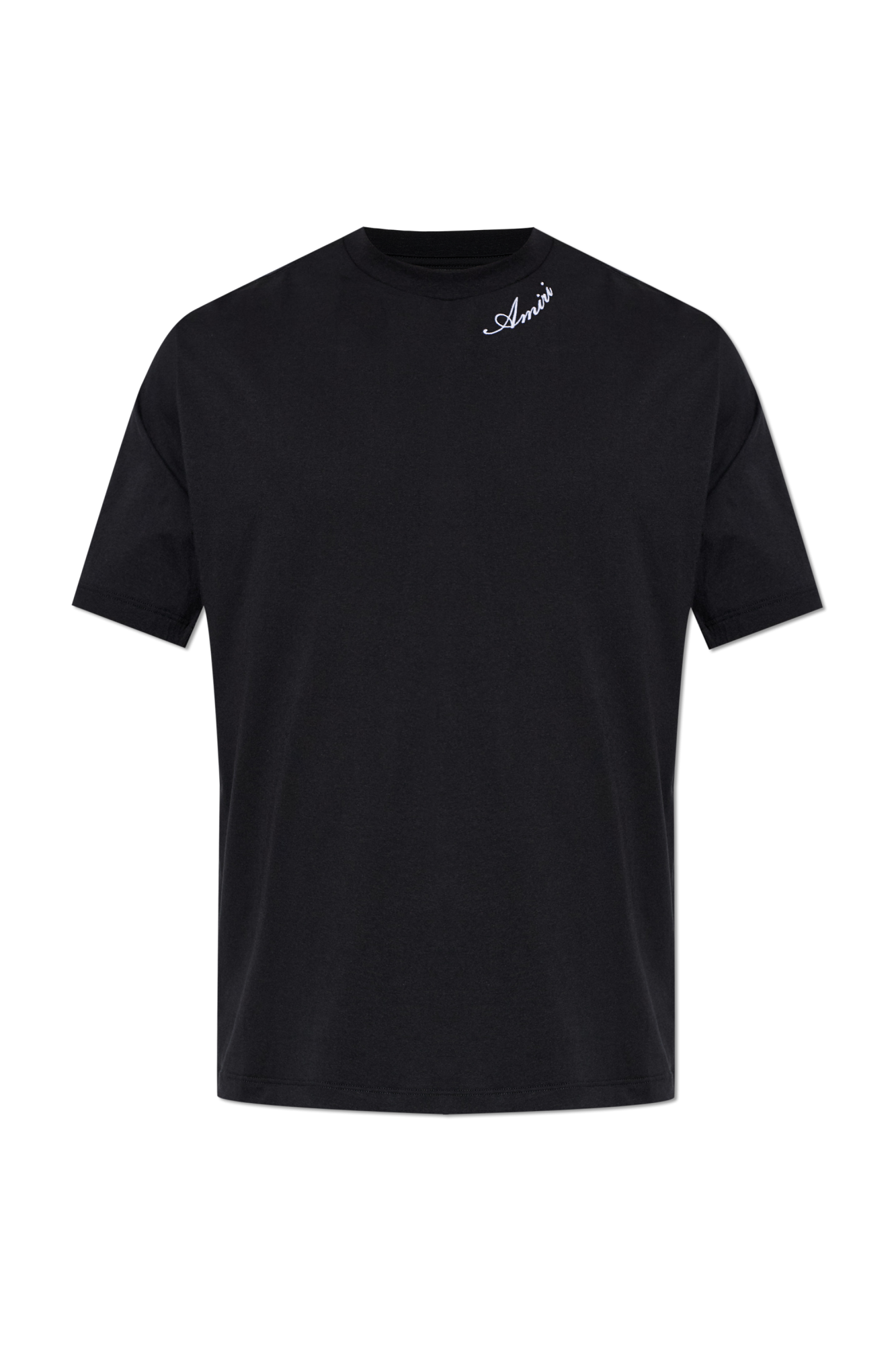 Preto T-shirt com logótipo bordado Amiri - Vitkac Brazil